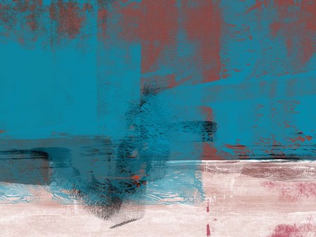 Abstract Blue and Brown I by Alma Levine art print