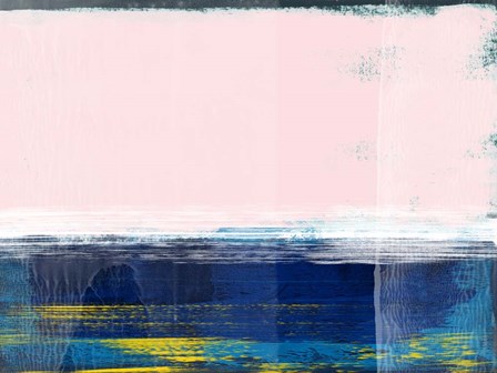 Abstract Blue and Pink I by Alma Levine art print