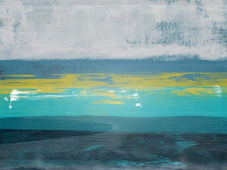 Abstract Blue and Turquoise III by Alma Levine art print
