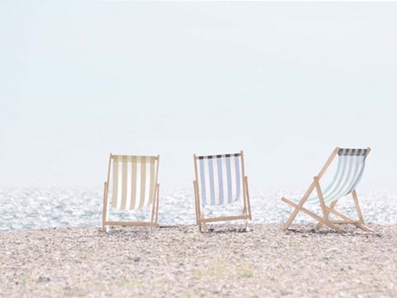 Beach Chairs by Leah Straatsma art print