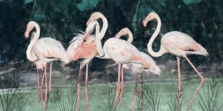 Peach Flamingo III by Nina Blue art print