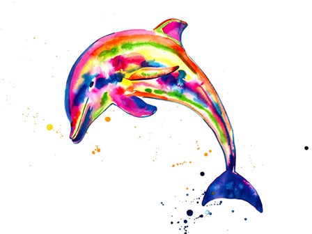 Dolphin by Jenn Seeley art print