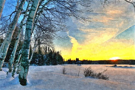 End of a Winter Day by Denise Dundon art print
