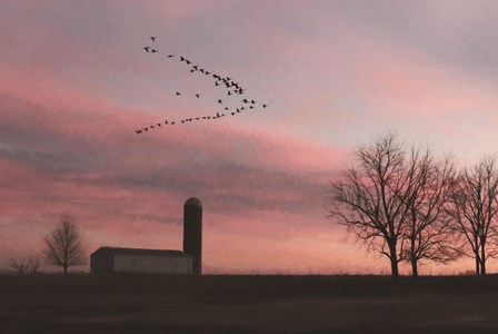 Spring Migration of Snow Geese by Lori Deiter art print