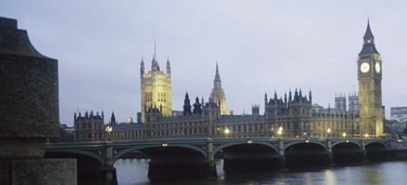 Westminster Bridge, Big Ben, Houses Of Parliament, London by Panoramic Images art print