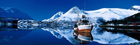 Fishing Boat Morsvikfjord Norway by Panoramic Images art print