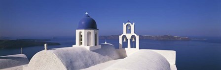Church Aegean Sea Santorini Greece by Panoramic Images art print