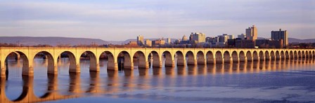 Stone Arch Railroad Bridge Harrisburg by Panoramic Images art print