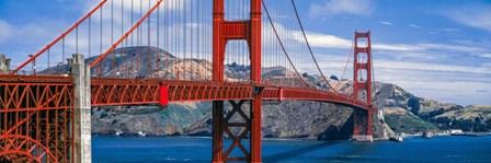 Bridge across a river, Golden Gate Bridge by Panoramic Images art print