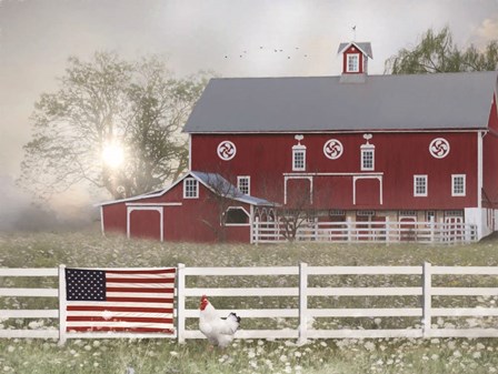 Patriotic Farm by Lori Deiter art print