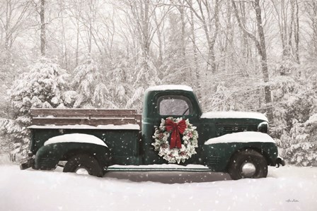 Holiday Vintage Truck by Lori Deiter art print
