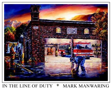 In the Line of Duty III (Signed in Gold) by Mark Manwaring art print