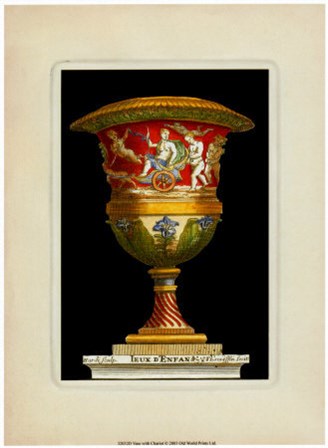 Vase with Chariot by S. Thomassin art print