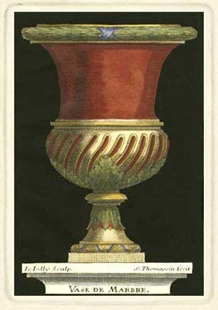 Vase with Red Center by S. Thomassin art print