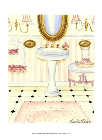 Chic Bath (D) by Chariklia Zarris art print