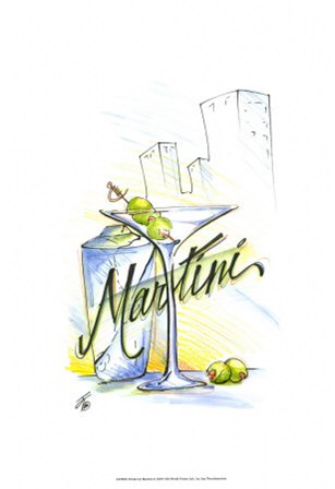 Drink Up...Martini by Jay Throckmorton art print