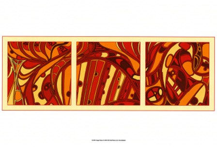 Orange Fission I by Tina Kafantaris art print