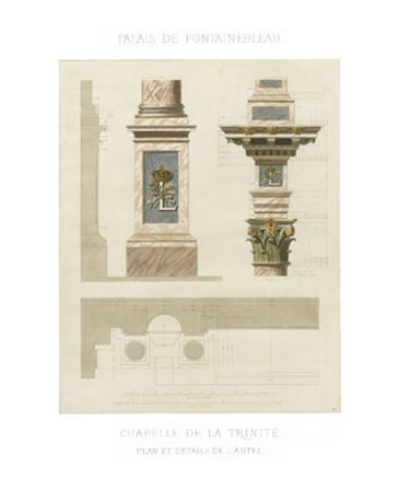Palais de Fontainbleu II by Rod Pfnor art print