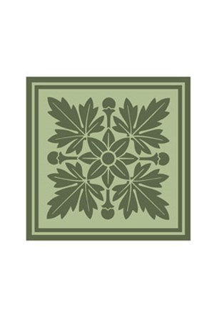 Tonal Woodblock in Green I by Vision Studio art print