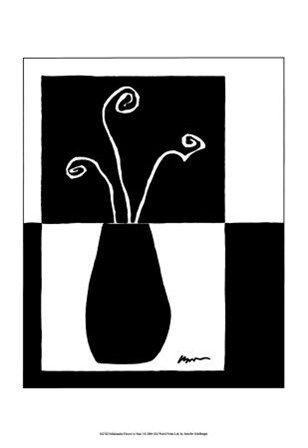 Minimalist Flower in Vase I by Jennifer Goldberger art print