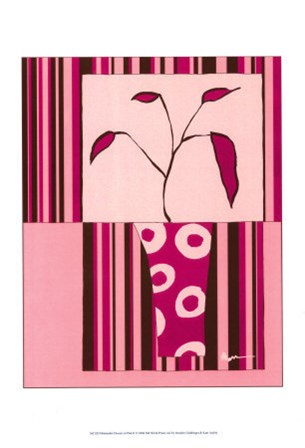 Minimalist Flowers in Pink II by Jennifer Goldberger art print