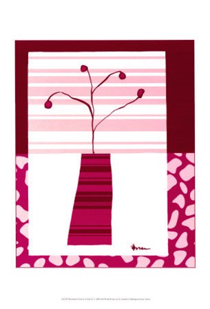 Minimalist Flowers in Pink IV by Jennifer Goldberger art print