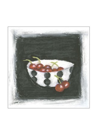 Cherries in Bowl by Chariklia Zarris art print