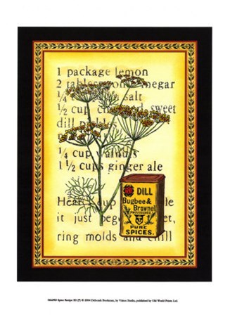 Spice Recipe III by Deborah Bookman art print