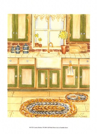 Country Kitchen I by Chariklia Zarris art print