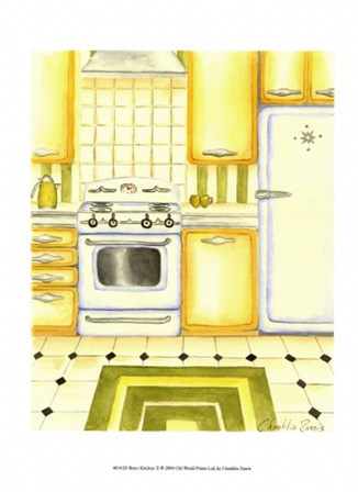 Retro Kitchen II by Chariklia Zarris art print