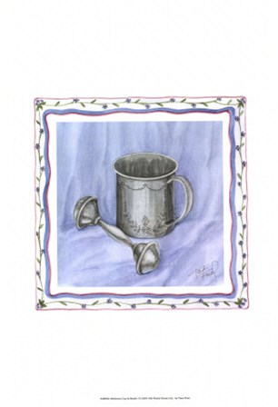 Heirloom Cup &amp; Rattle I by Tara Friel art print