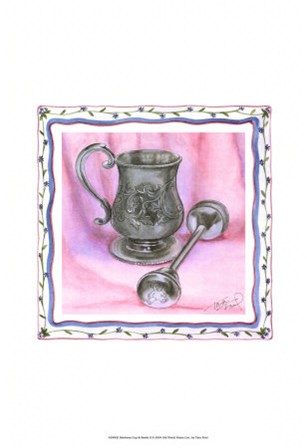Heirloom Cup &amp; Rattle II by Tara Friel art print