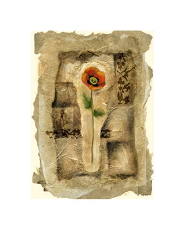 Gilded Poppy II by Jennifer Goldberger art print