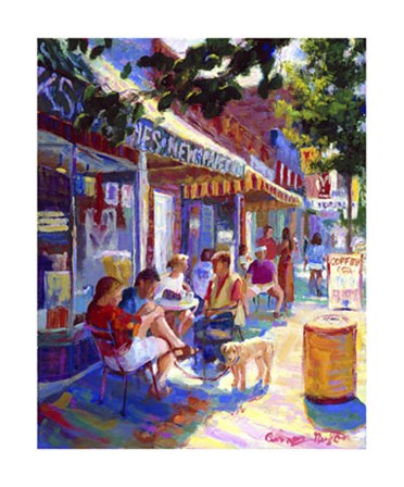 Colorful Cafe by Curney Nuffer art print