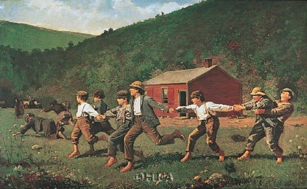 Snap the Whip by Winslow Homer art print