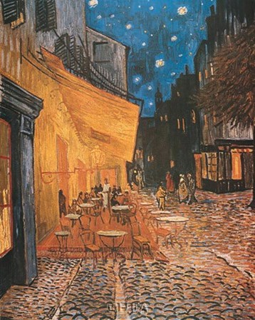 Open Air Cafe by Vincent Van Gogh art print