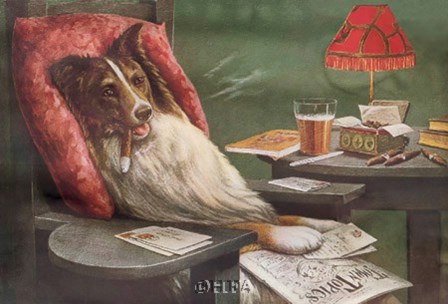 A Bachelor&#39;s Dog by Cassius Marcellus Coolidge art print