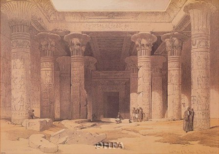 Grand Portico of the Temple of Philae by David Roberts art print