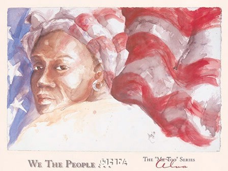 We the People (Woman) by Alva art print