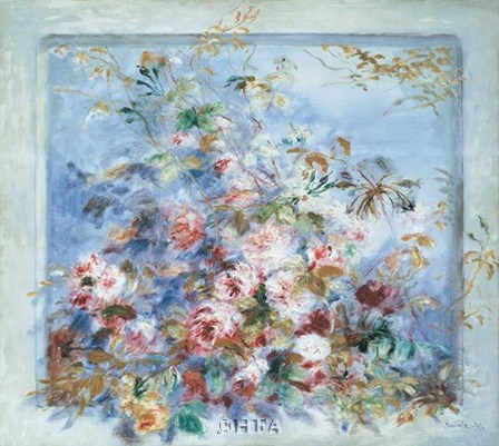 Roses dans une Fenetre by Pierre-Auguste Renoir art print