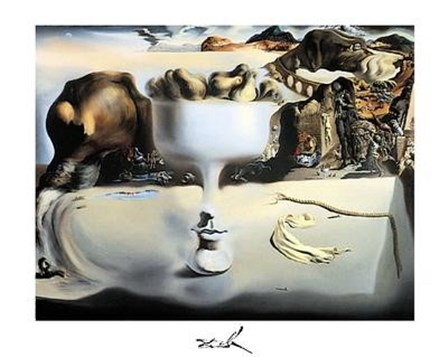 Apparition of Face and Fruit Dish on a Beach, c.1938 by Salvador Dali art print