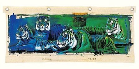 White Tigers by Rolf Knie art print