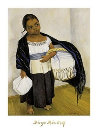 Nino con Cesto by Diego Rivera art print