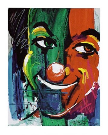 Face of the Clown by Rolf Knie art print