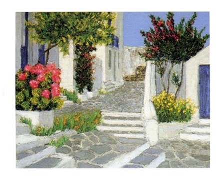 Escaliers a Mykonos by Florence Arven art print