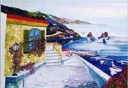 View of Capri by Constance Byrd art print