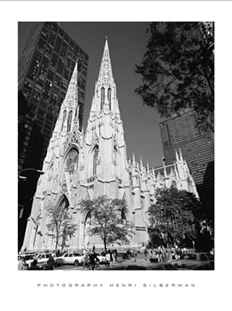 Saint Patrick&#39;s Cathedral, NYC by Henri Silberman art print