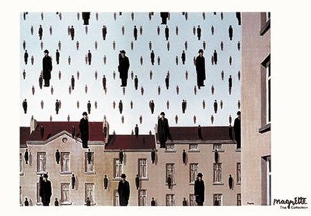 Golconde by Rene Magritte art print