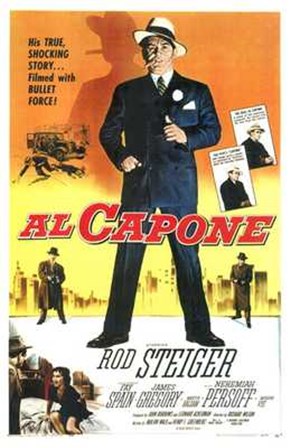 Al Capone With Rod Steiger art print