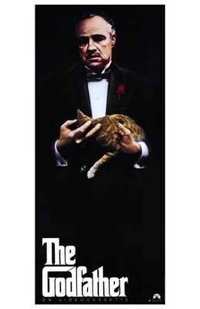The Godfather with Cat art print